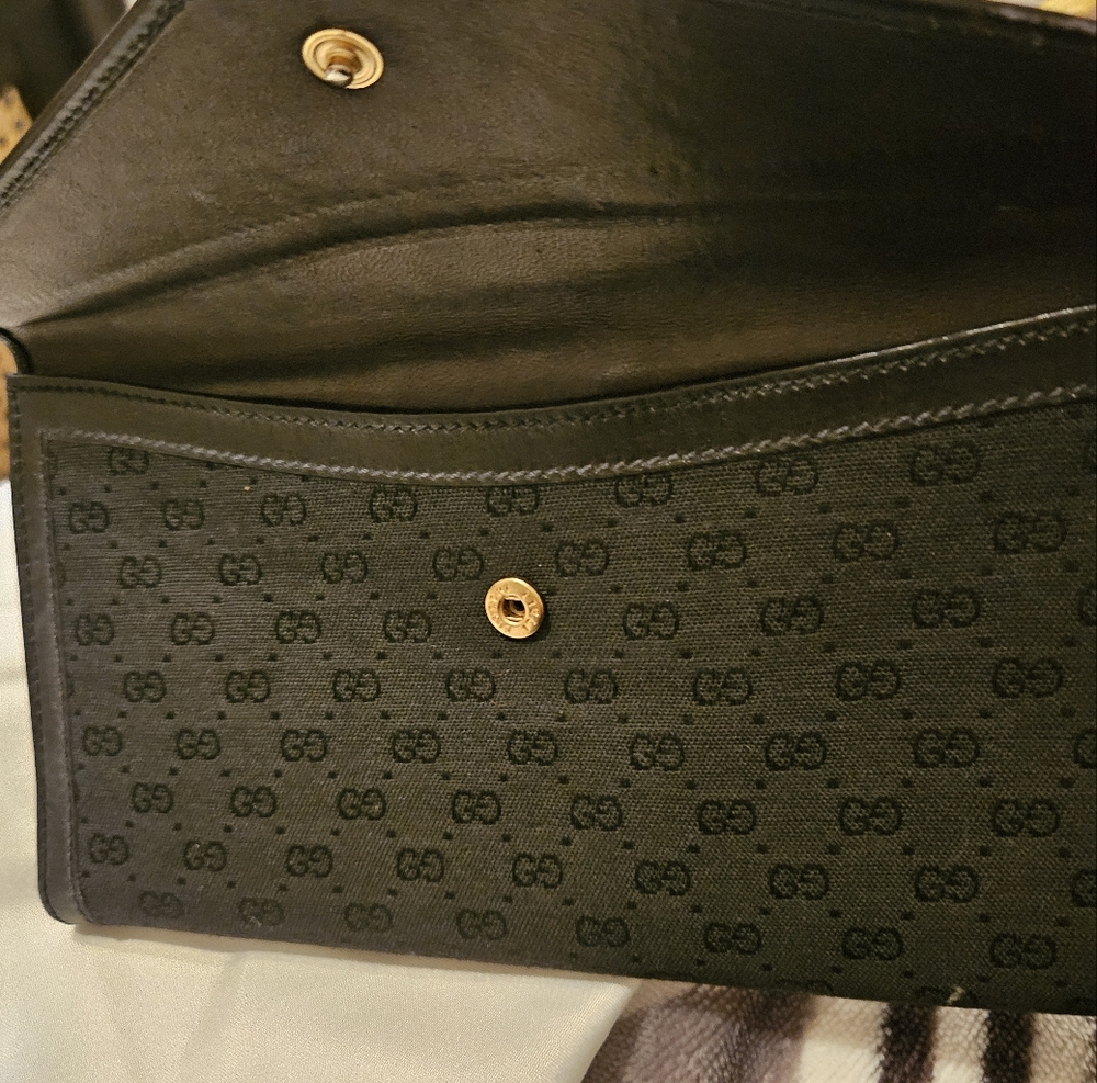 Authentic Gucci Black Monogram Women's Wallet - image 4